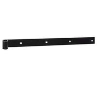Penture droite fer plat noir cataphorèse 40x5x400mm trou carré 6,5mm diamètre 14mm - - 114J404