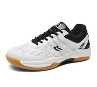 PENXZT Chaussures de Badminton Hommes Respirantes,Squash Volleyball Sneaker Respirantes Chaussures D'entraînement en Cour D'intérieur,C,42 EU