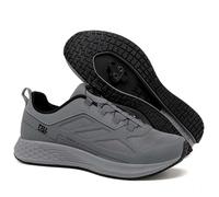 PENXZT Chaussures De Cyclisme Montagne Chaussure VTT Homme Femme, Antidérapant Extérieur Intérieur compatibles avec des Crampons SPD à 2 Boules,Gris,45 EU