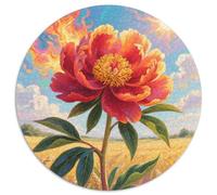 Peony 1000 Pieces Jigsaw Puzzles for Adults Educhational Games Stress Relieving Entertainment Exercise The Memory of The Brain for Family Decorations 1000pcs (67.5x67.5cm)