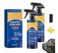 Peony Car Coating Spray - Quick Effect Coding Agent, 4 Oz/120 Ml Advanced Car Quick-Acting Coating Agent Spray, Scratch Wax Polish Waterless Wash, Shine & Protection (2pcs)