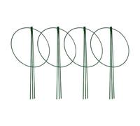 Peony Support - 3-Leg Metal Weatherproof Stakes, Adjustable Tall Plant Support Rings, Heavy Duty Garden Plant Stabilizer, Rust Resistant Flower Growth Frame, Plants Training Cage for Peonies Rose