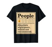 People 1 Star Rating Absolute Nightmare Would Not Recommend T-Shirt Graphique avec Valeur