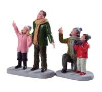 People Admiring Fireworks - LEMAX COD. 92770