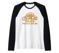 People Dig Me Dino Manche Raglan