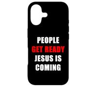 People Get Ready Jesus is Coming - Rapture Warning Quote Coque pour iPhone 17