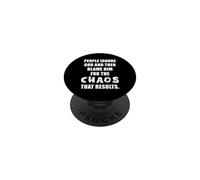 People Ignore God and Then Blame Him for The Chaos - Faith PopSockets PopGrip Adhésif