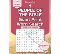 People of the Bible Giant Print Word Search: Volume 1 Old Testament Black and White Edition