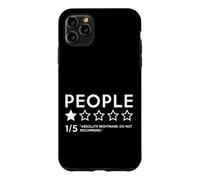 People One Star Bad Review Sarcastique Anxiété Sociale Sarcasme Coque pour iPhone 11 Pro Max