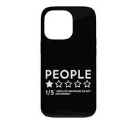 People One Star Bad Review Sarcastique Anxiété Sociale Sarcasme Coque pour iPhone 13 Pro