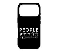 People One Star Bad Review Sarcastique Anxiété Sociale Sarcasme Coque pour iPhone 17 Pro