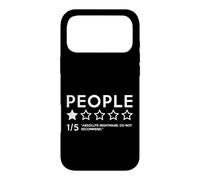 People One Star Bad Review Sarcastique Anxiété Sociale Sarcasme Coque pour iPhone 17 Pro Max