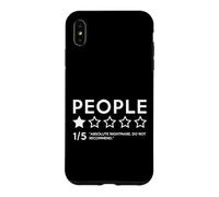 People One Star Bad Review Sarcastique Anxiété Sociale Sarcasme Coque pour iPhone XS Max