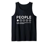 People One Star Bad Review Sarcastique Anxiété Sociale Sarcasme Débardeur