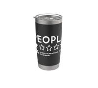 People One Star Bad Review Sarcastique Anxiété Sociale Sarcasme Gobelet isotherme en acier inoxydable double paroi