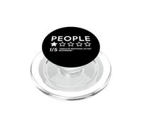 People One Star Bad Review Sarcastique Anxiété Sociale Sarcasme PopSockets PopGrip pour MagSafe