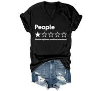 People One Star Rating Shirt Funny Sarcasm Absolute Nightmare Would Not Recommend Chemise unisexe, Noir , XXL