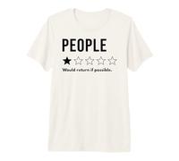 People One Star reviendrait si Possible ne recommanderait Pas T-Shirt Haut de Gamme