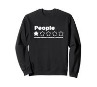 People One Star Review Sarcastique Anti-Social No Socialite Sweatshirt