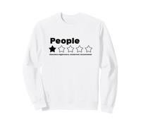People One Star Review Sarcastique Anti-Social No Socialite Sweatshirt