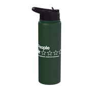 People, One Star, Total Nightmare, Would Not Recommend Funny Stainless Steel Insulated Water Bottle