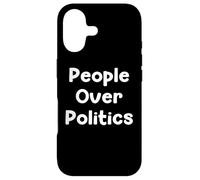 People Over Politics Human Rights Protest Saying Design Coque pour iPhone 17