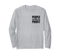 People Over Profit SOCIALISME sur CAPITALISME Manche Longue