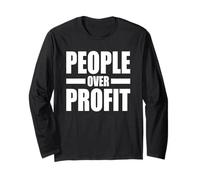 People Over Profit SOCIALISME sur CAPITALISME Manche Longue