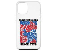 People Rejecting Kings Since 1776 Floral No Kings in America Coque pour iPhone 12/12 Pro