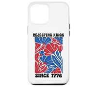 People Rejecting Kings Since 1776 Floral No Kings in America Coque pour iPhone 12 Pro Max