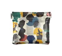 People Silhouette Art Street Fashion Porte-monnaie en cuir pour femme Accessoires de voyage mignons pour femmes bolsas para monedas de Mujer