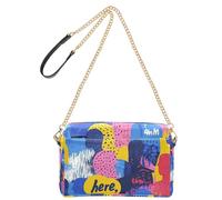 People Silhouette Art Street Sacs à bandoulière pour femme en cuir végétalien Sac à main à fermeture éclair pour femme