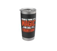 People Think It's Magic We Call It Engineering Engineer Gobelet isotherme en acier inoxydable double paroi