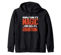 People Think It's Magic We Call It Engineering Engineer Sweat à Capuche