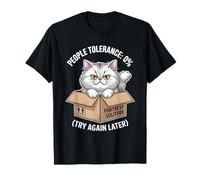 People Tolerance 0 Introverti Cat Fortress of Solitude T-Shirt