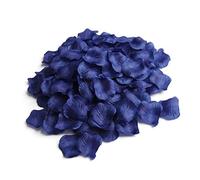 Peosaard 100 pcs Belles pétales de Rose artificiels Vif Simulation de Fleur Pétales Fleurs Bouquet Bouquet Floral décor Bleu Marine Bleu Marine, Plante Artificielle