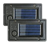 Peosaard 2 pièces piles solaires pour lampes solaires extérieures boîtier de batterie étanche pièces de rechange avec capteur lumière kit jardin bricolage 2, 8x1, 6, dessus remplacement