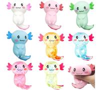 Peosaard 8 pièces Axolotl Jouet Gel de Maltose Boule de Sucre à Rebond Rapide avec Boule Sucre à Transfert Concentration dureté Fidget pour Enfants et Adultes, balles Anti-Stress pour Adultes