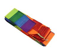 Peosaard Accessoires de cerf-Volant Cascadeur, Queue de cerf-Volant 10M en Tissu Fibres Chimiques, Banderole colorée, Accessoires Cascade flottants, Longue Queue