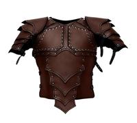 Peosaard Armure de Coffre en Faux Cuir médiéval, Armure de Gilet réglable, rétro mercenaire Knight Archer Armure Armure Accessoires pour Les activités de fête à thème