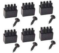 Peosaard Arrow Rest Bow Rest Plastic Bross Accessoire de tir à l'arc pour Le Remplacement d'arc Noir 6pcs, brosses de Repos de flèche