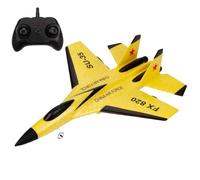 Peosaard Avion RC, Avion RC, télécommandé FX620 2, 4 GHz, télécommandé en Mousse EPP, Jouets faciles à Piloter pour débutant, Jaune