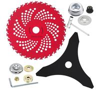 Peosaard Blade de Coupe, Lame de Wacker Wacker 36 Dents, 9, 1x9, 1 Pouces en Acier en Alliage en Alliage en Acier avec kit d'adaptateur Universel, Compatible avec Le Coupe-Pinceau, la -Pas