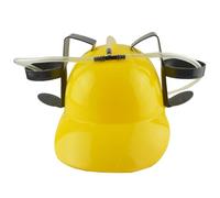 Peosaard Casque à Boire, Chapeau de bière, ajusté de la Casquette de Support de Capuchon de Capuche avec Une Pince de Paille, des Chapeaux drôles pour la fête de la bière, Une fête de célibataire