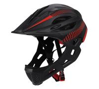 Peosaard Casque intégral, Casque de vélo de Montagne, vélo intégral réglable pour Enfants avec Protection Multicouche, Respirant et Absorption des Chocs pour l'extérieur, la Montagne