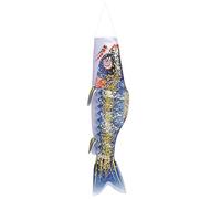 Peosaard Décor de Poisson Koi, Manche à Vent, Carpe Japonaise 27, 6 Pouces, bannières de Manche à air d'estampage Chaud 3D suspendues, décor Jardin Japonais, pour Salle Izakaya, Cour extérieure, jar