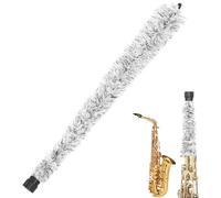 Peosaard Écouvillon de Nettoyage de Saxophone Alto, Pinceau d'économiseur de Pad Sax avec Pointe en Caoutchouc, kit de Nettoyage et de Soins de Sax