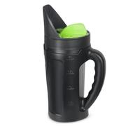 Peosaard Epandeur de semences à Main, épandeur de semences, 2, 5 l Main à, Taille Multiple d'ouverture réglable Tous Usage, idéal pour Les Aliments Engrais et la Terre, Le sel Neige, Les Engrais