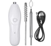 Peosaard Évideur de courgettes, Vide-légumes électrique 1200 mAh Rechargeable par USB en ABS avec 2 Couteaux en Acier Inoxydable, également idéal pour écailler Le Poisson dans la Cuisine, Les légumes