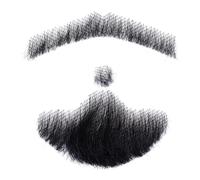 Peosaard Faux Hommes Barbe de la Barbe réelle Moustache Moustache Barbe la Vie comme la Moustache de Vraie Cheveux Fausse Moustache pour l'homme, Vie comme la Moustache de Vraie Cheveux